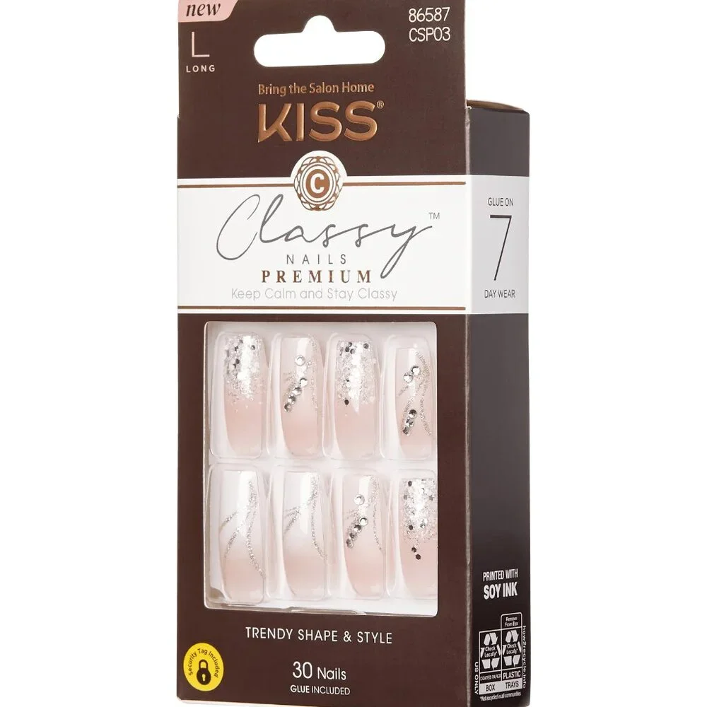 Kiss Classy Nails Scrunchie Long Length. Stunning Wedding Nails for Brides - 2